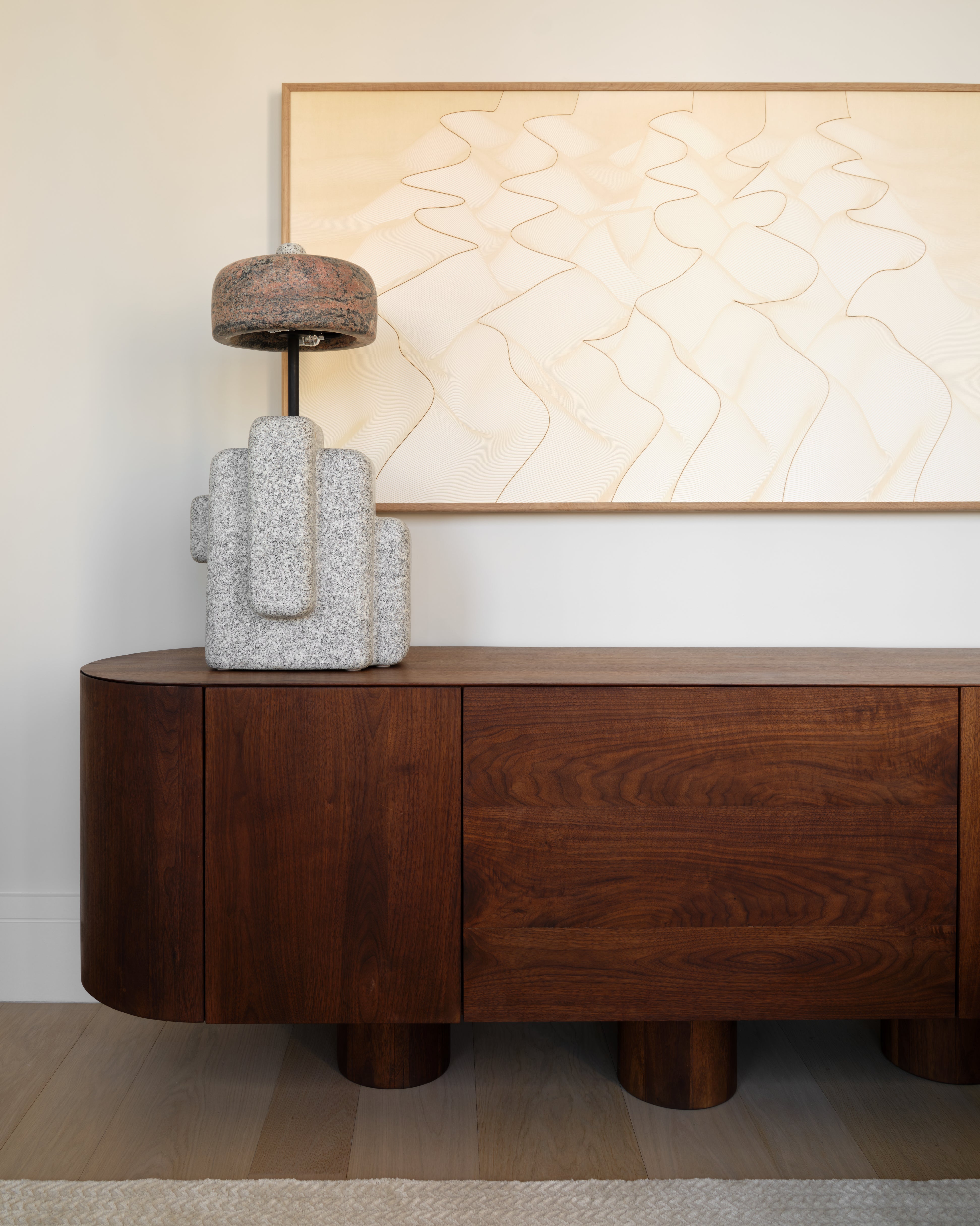 wooden sideboard