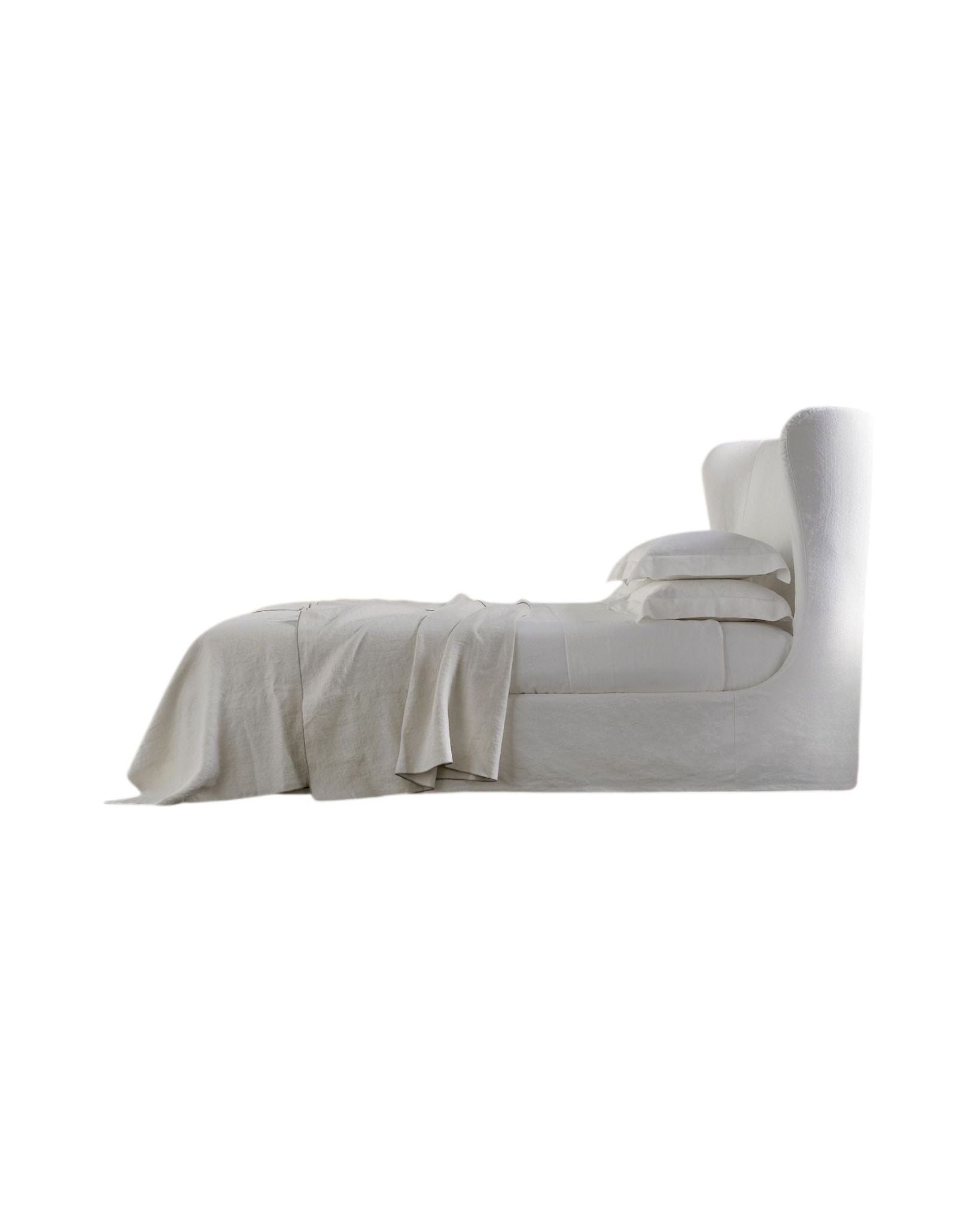 White bed frame