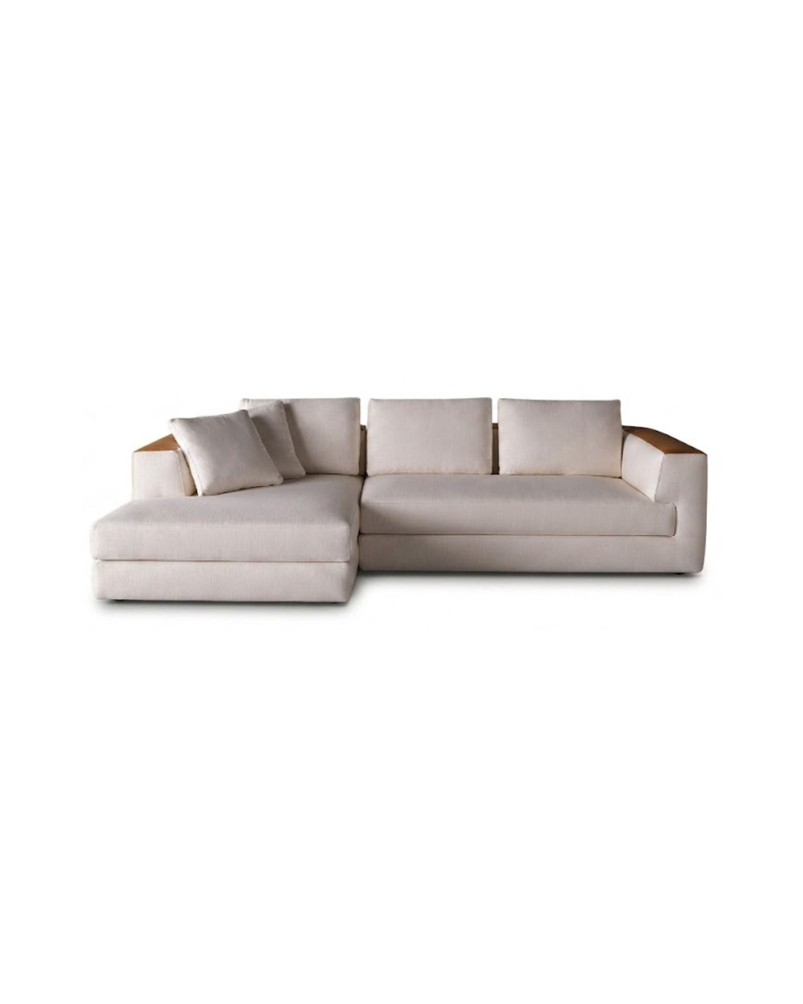 Beige sectional sofa