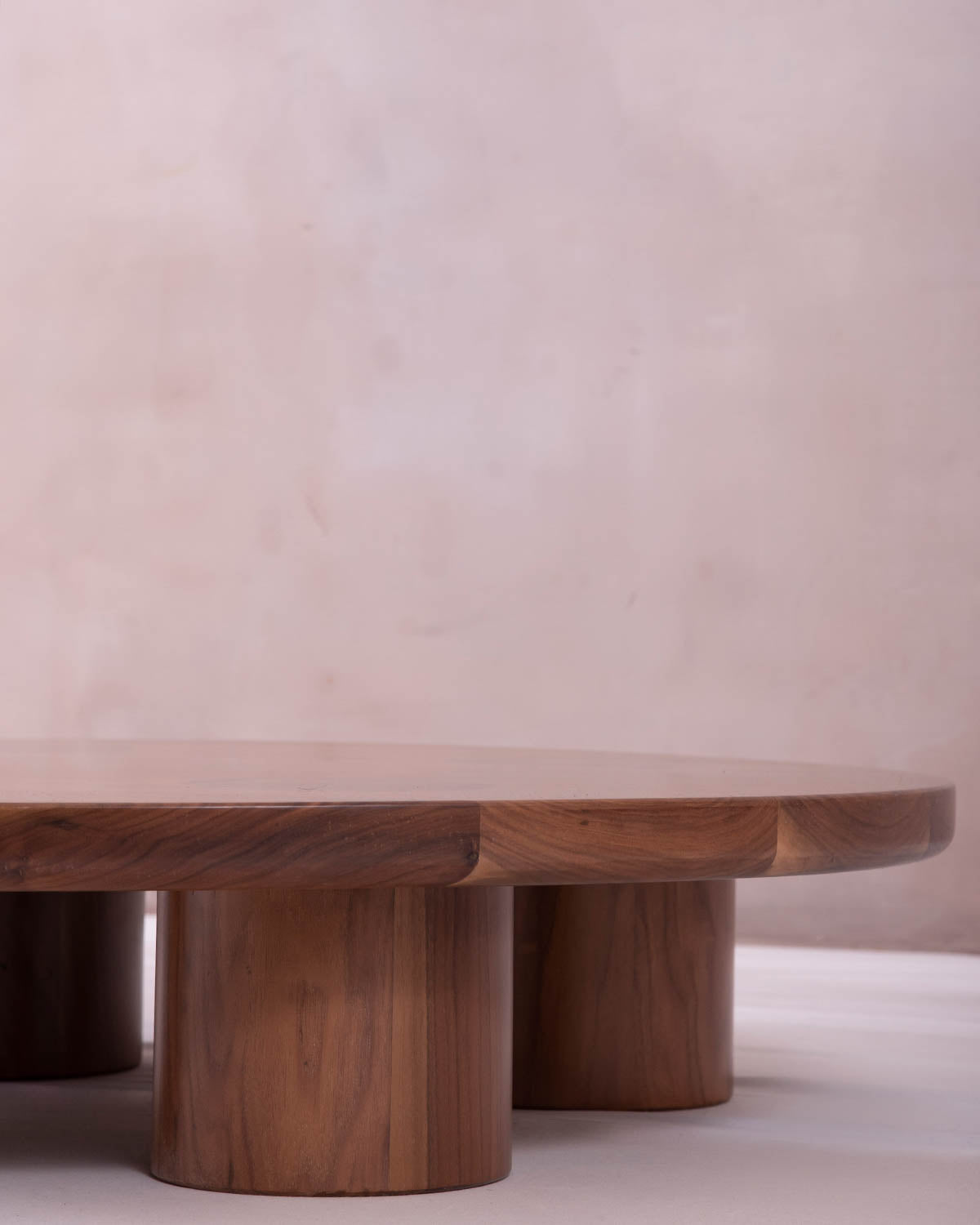 Wooden table with a minimalist design 