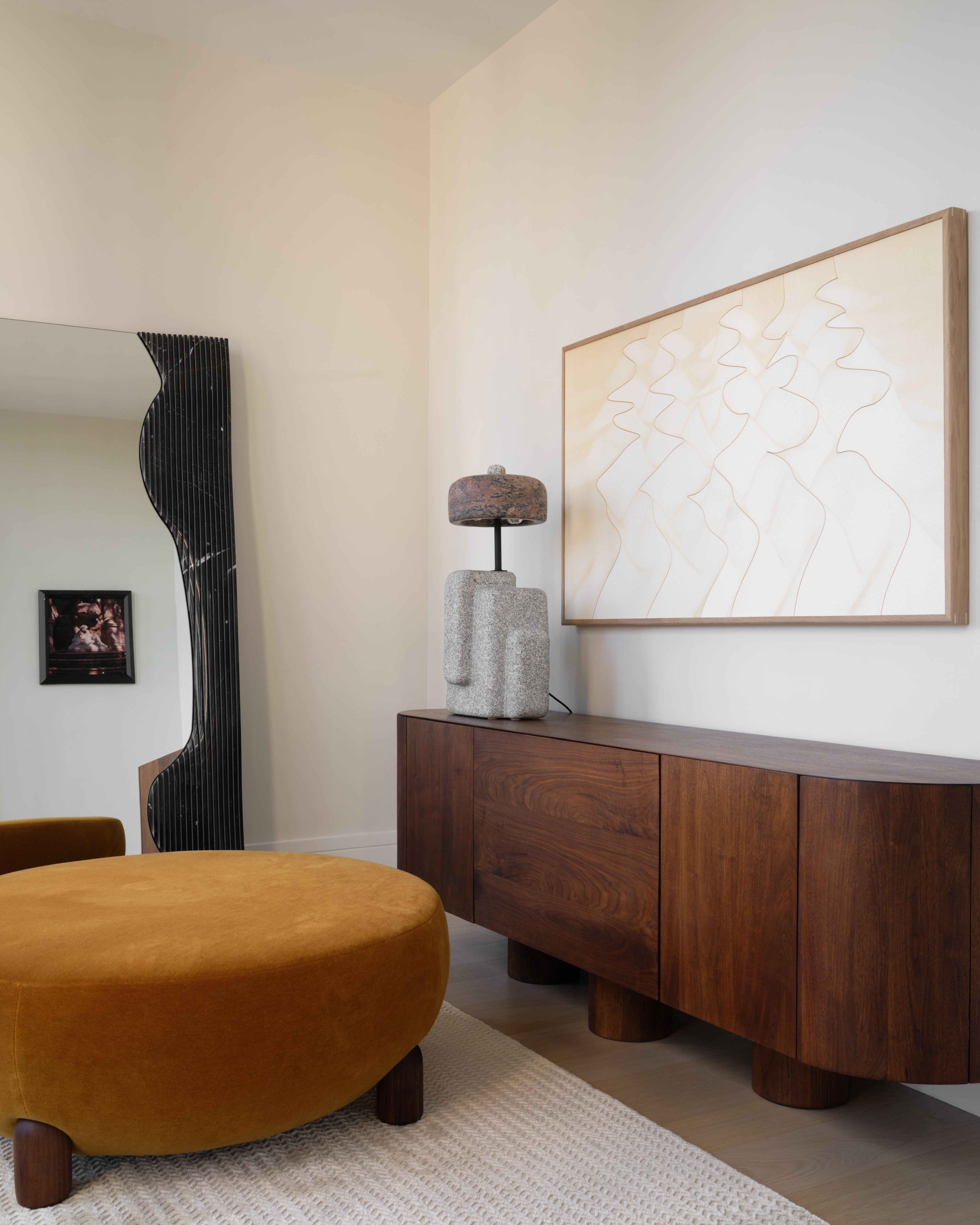 wooden sideboard
