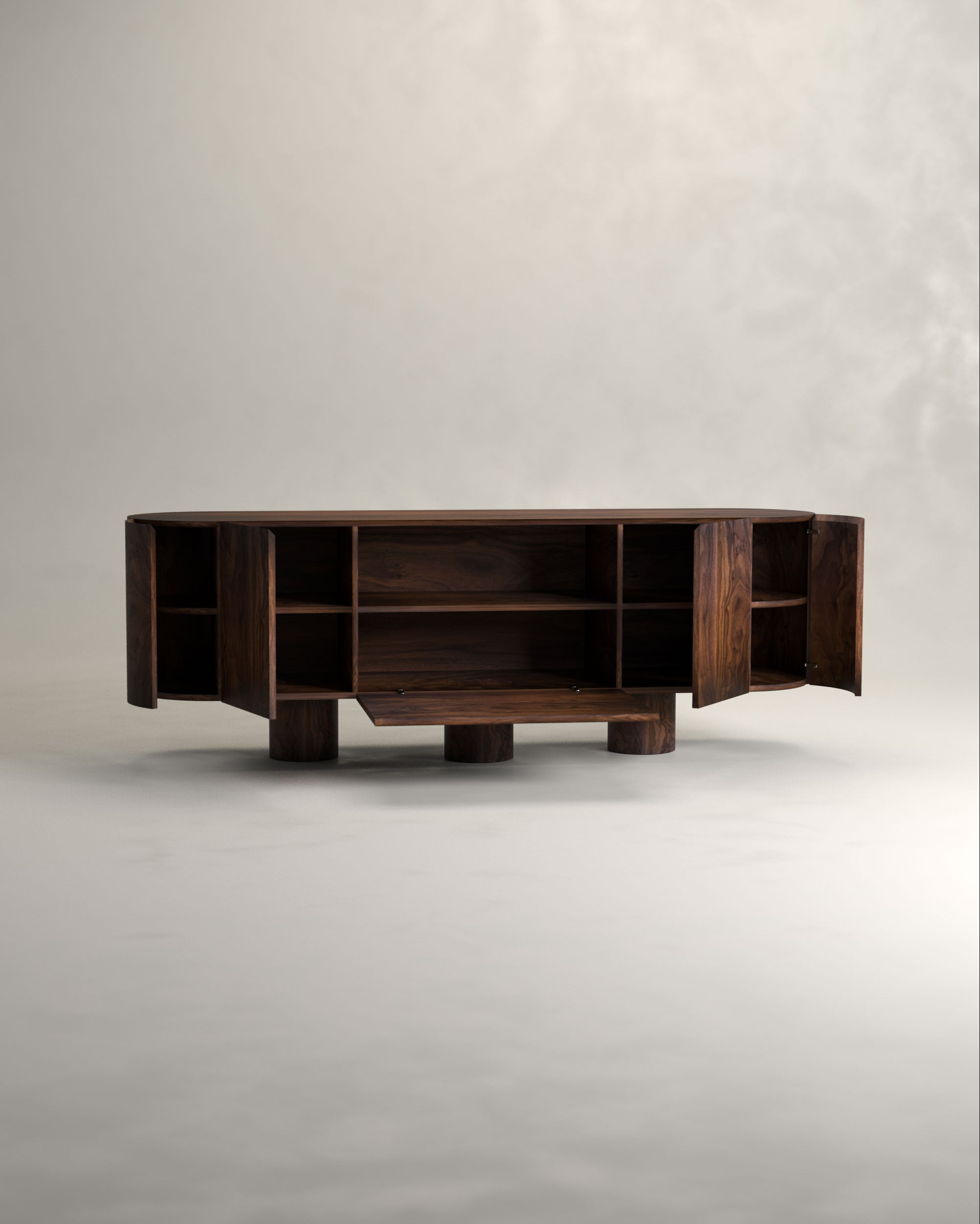 wooden sideboard